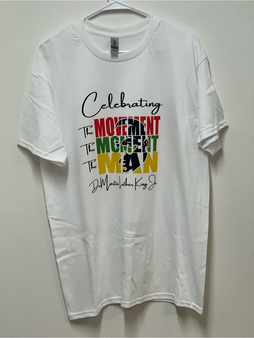 Celebrating The Movement The Moment The Man MLK Jr. Graphic Tee - White - Picture 3 of 7